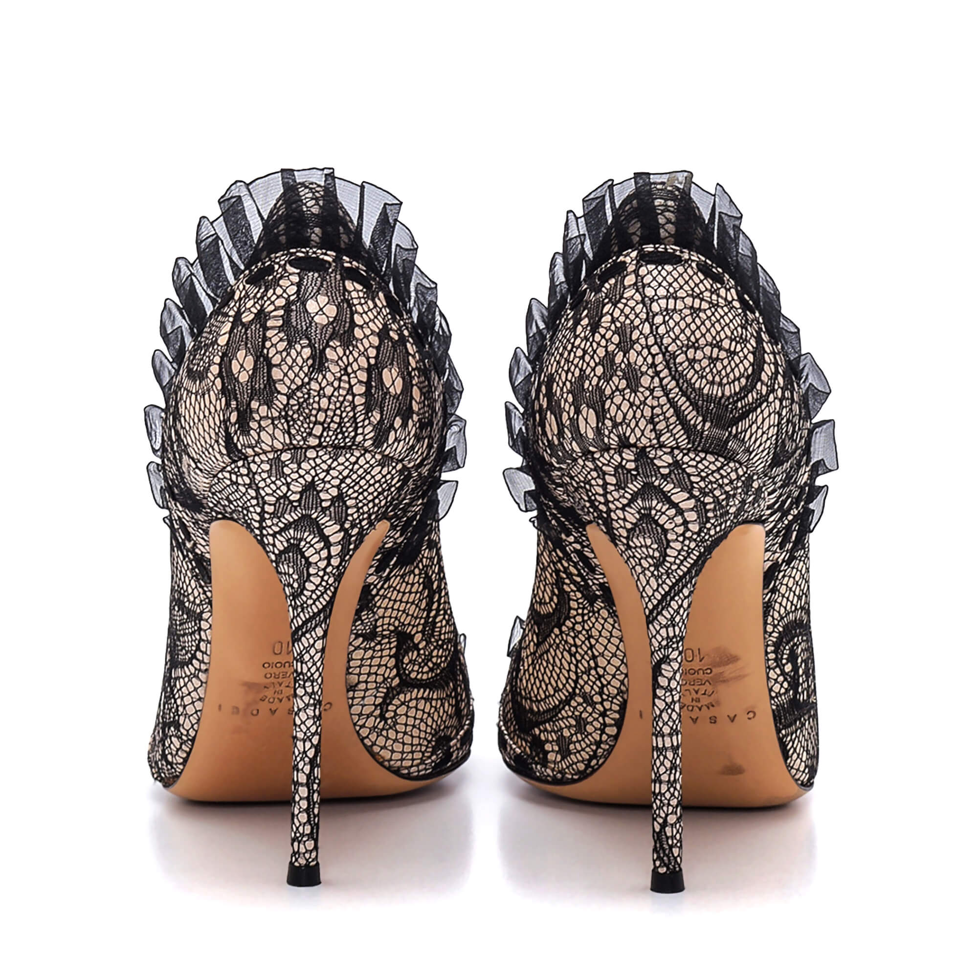 Casadal - Nude&Black Lace Pumps